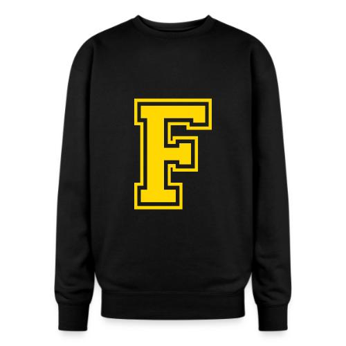 Letter F – Capital Athletic Alphabet Monogram - Oversized Crewneck Sweatshirt