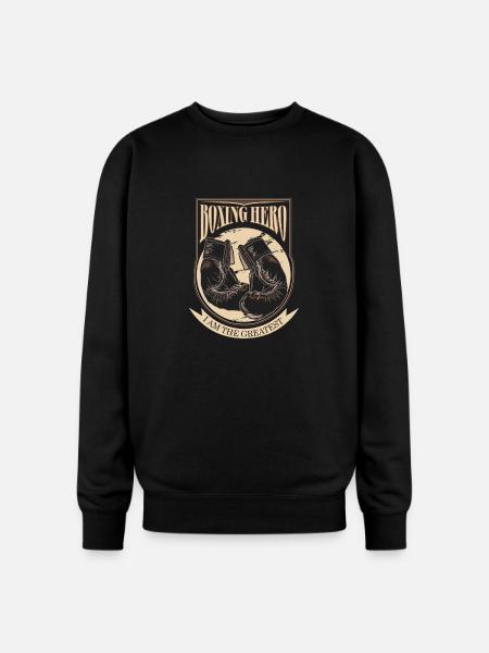 Boxing Hero - i am the greatest - Oversized Crewneck Sweatshirt - black