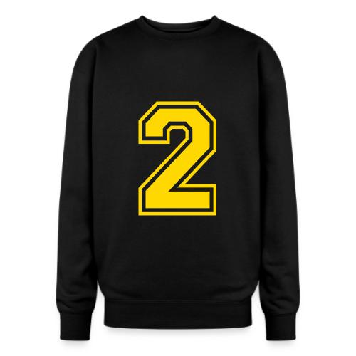 Number 2 in a classic athletic collegiate font - Oversized Crewneck Sweatshirt