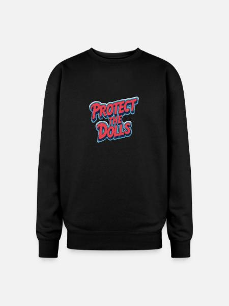 Protect the Dolls - Oversized Crewneck Sweatshirt - black