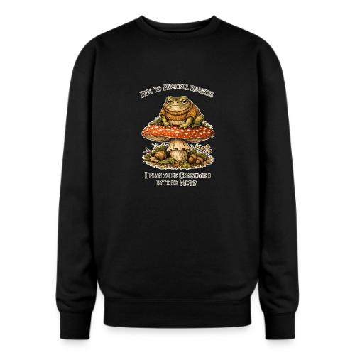 Frog Consumed by Moss Cottagecore Aesthetic - Oversized Crewneck Sweatshirt