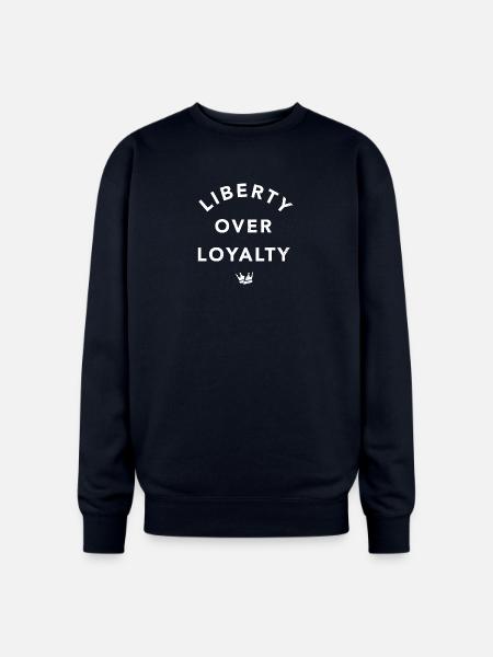 Liberty Over Loyalty - Oversized Crewneck Sweatshirt - navy
