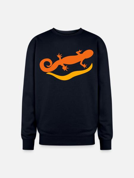 salamander - Oversized Crewneck Sweatshirt - navy