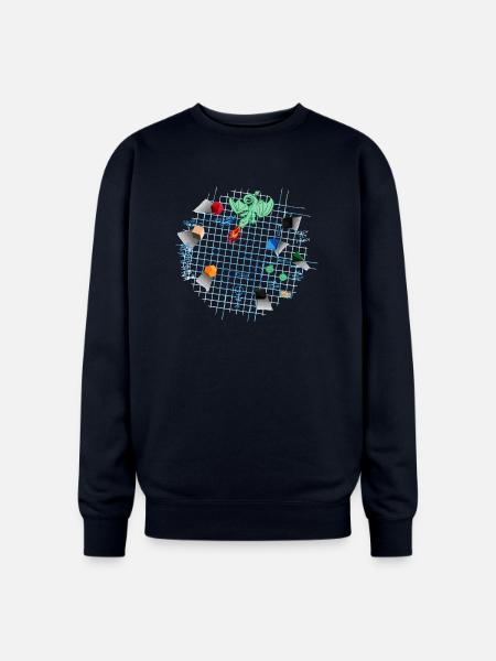 Dungeon Mastery - Oversized Crewneck Sweatshirt - navy