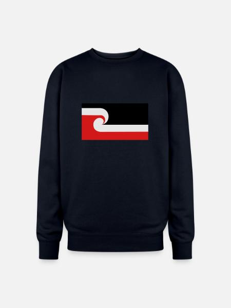 Maori Flag - Oversized Crewneck Sweatshirt - navy