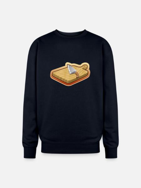cutting board - Oversized Crewneck Sweatshirt - navy
