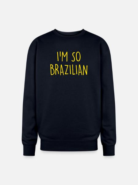 I'm so Brazilian Brazil - Oversized Crewneck Sweatshirt - navy