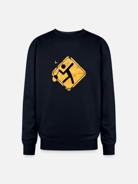 Escape Dash Hazard Icon - Oversized Crewneck Sweatshirt - navy