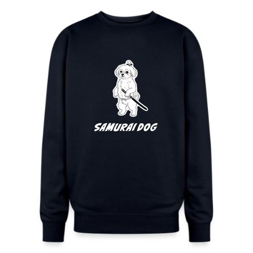 Samurai Maltese Katana Warrior Dog Tee - Oversized Crewneck Sweatshirt