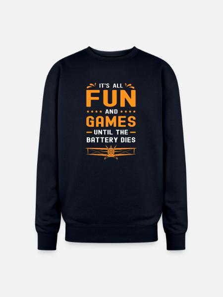 RC Plane Model Airplane Aircraft - Oversized Crewneck Sweatshirt - navy