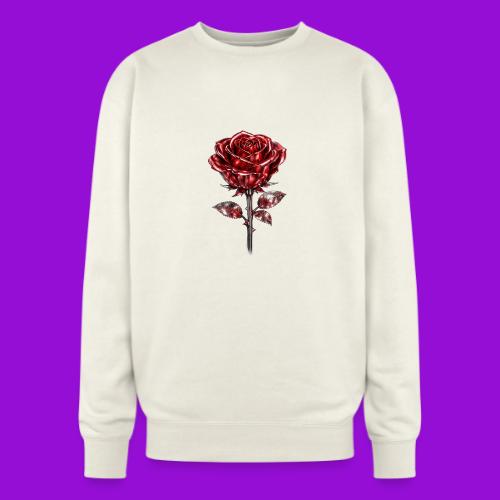 Silver Rose - Oversized Crewneck Sweatshirt