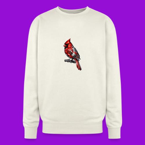 Silver Cardinal - Oversized Crewneck Sweatshirt