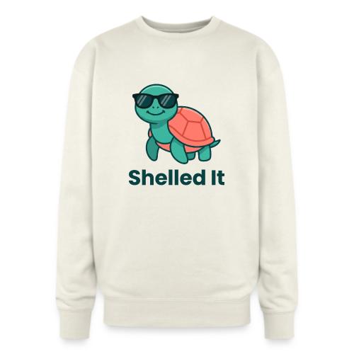 Funny Turtle Sunglasses Shelled It Cute Gift - Oversized Crewneck Sweatshirt