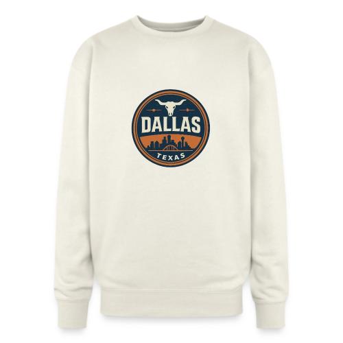 Vintage Dallas Texas Western Skyline Retro Cowboy - Oversized Crewneck Sweatshirt