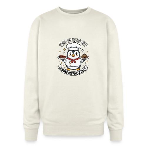 cute Penguin Chef-Funny Cartoon Daily Happiness - Oversized Crewneck Sweatshirt