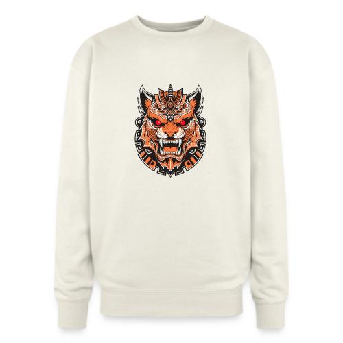 Tribal Demon Wolf Mask - Oversized Crewneck Sweatshirt