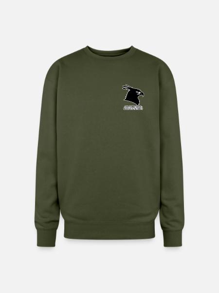 Java Hawk-Eagle: Forest Guardian - Oversized Crewneck Sweatshirt - olive green
