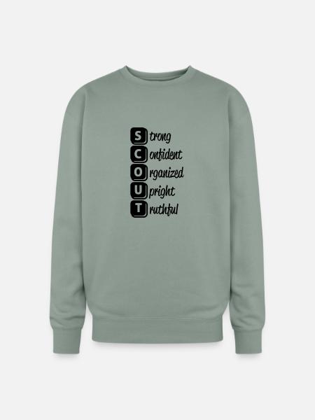 6_s-c-t-o-u-t_1c - Oversized Crewneck Sweatshirt - sage