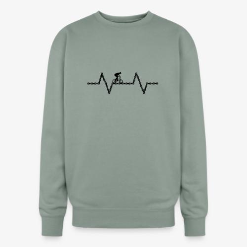 bmx bike heartbeat - Oversized Crewneck Sweatshirt