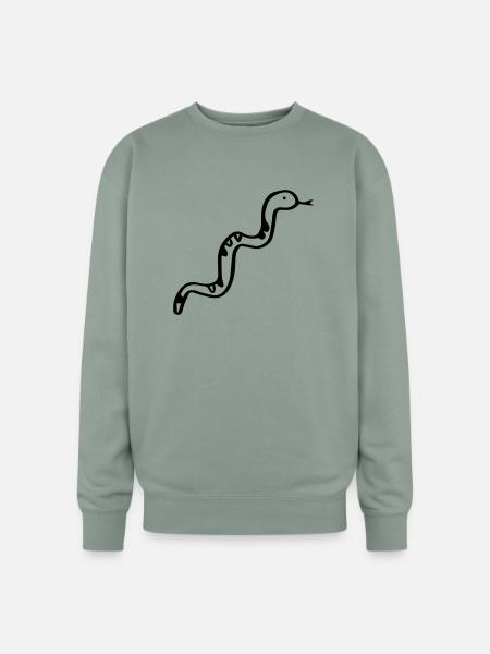 Snake - Poison - Oversized Crewneck Sweatshirt - sage