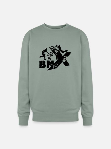 BMX Rider - Oversized Crewneck Sweatshirt - sage