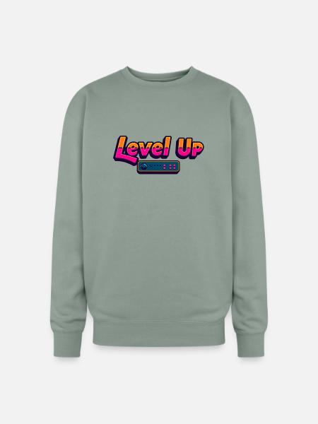 Level Up - Oversized Crewneck Sweatshirt - sage