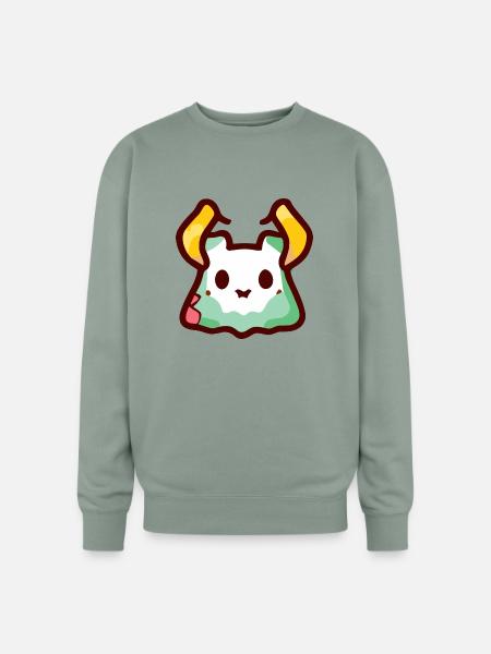 Cute Little Blob Monster - Oversized Crewneck Sweatshirt - sage