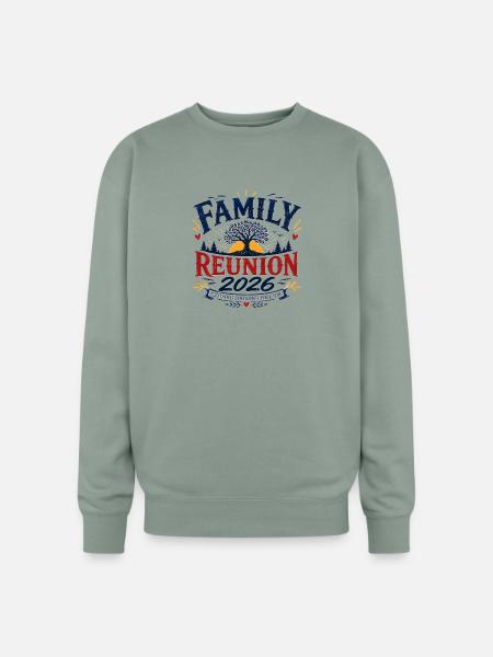 Family Reunion 2026 Emblem Design - Oversized Crewneck Sweatshirt - sage