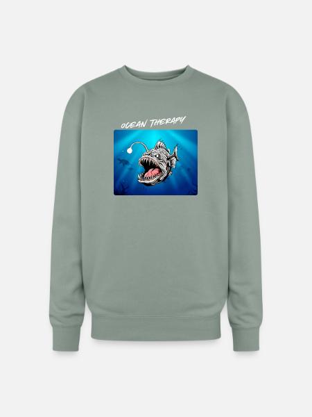 Ocean_Therapy - Oversized Crewneck Sweatshirt - sage