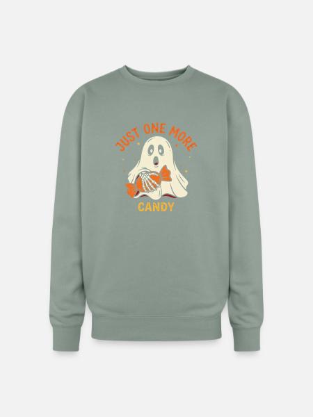 Just One More Candy Ghost - Oversized Crewneck Sweatshirt - sage