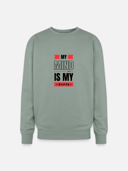 Mind Weapon - Oversized Crewneck Sweatshirt - sage