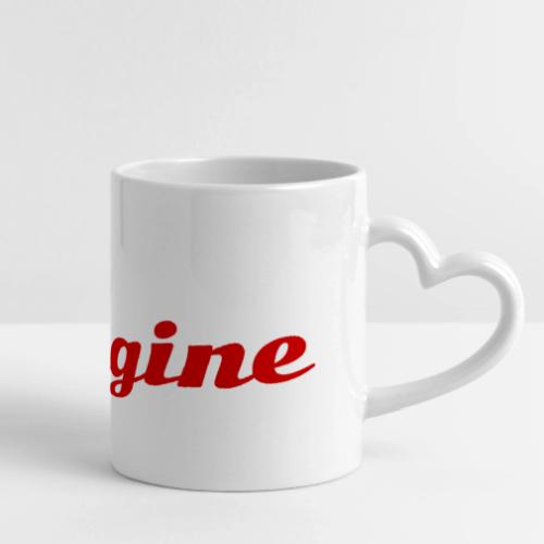 Imagine – Inspire Creativity & Dreams - Mug with Heart Handle