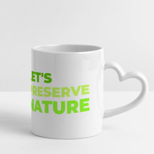 Nature protection - Mug with Heart Handle