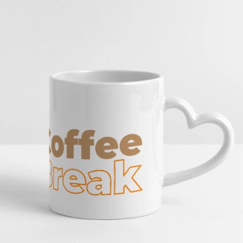 Coffee break - Mug with Heart Handle