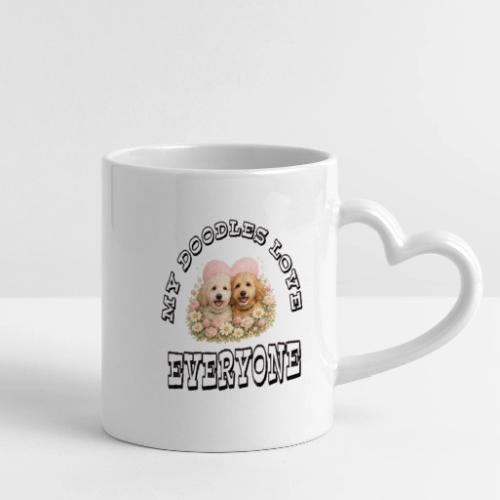 My Doodles Over Everyone - Mug with Heart Handle
