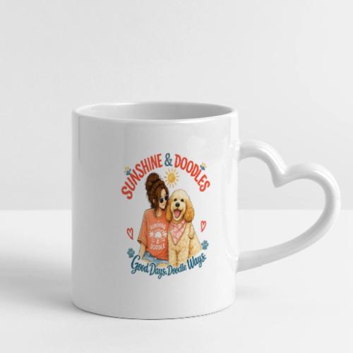 Sunshine & Doodles – Good Days, Doodle Ways - Mug with Heart Handle