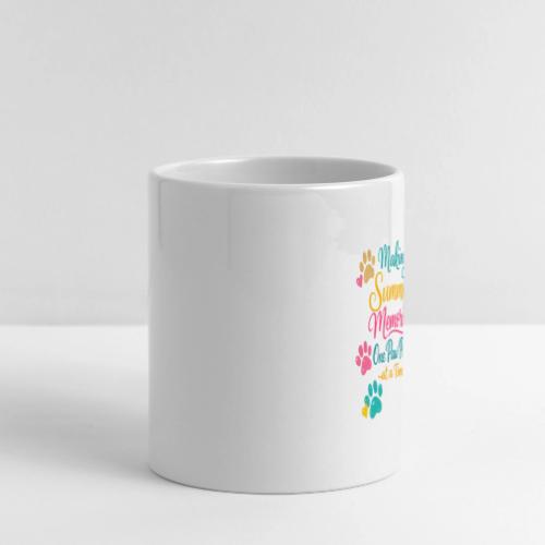 Making Summer Memories One Paw Print at a Time - Mug with Heart Handle