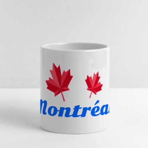 Montréal with two red maple leaves - Mug with Heart Handle