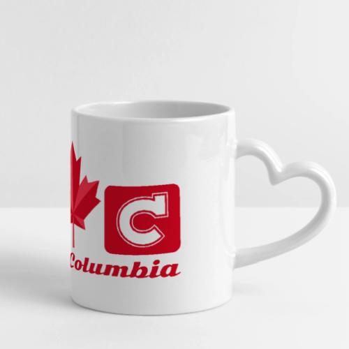 British Columbia, province of Canada - Mug with Heart Handle