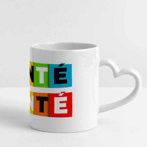 Santé en couleurs - Mug with Heart Handle