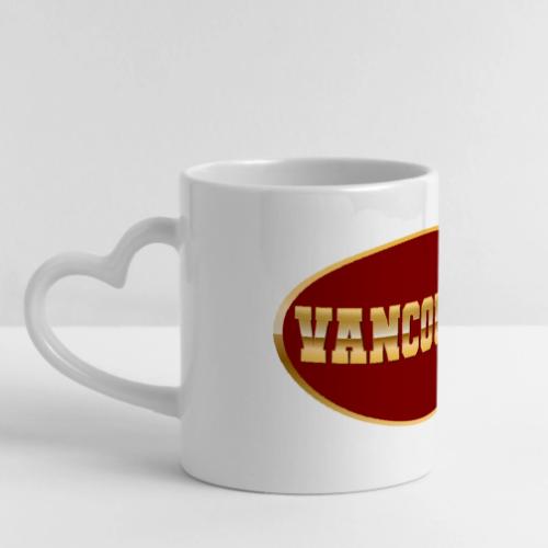 Golden Vibes – Vancouver - Mug with Heart Handle