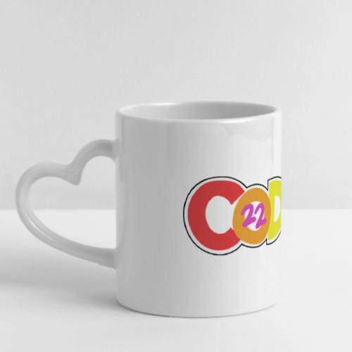 coders22 Logo - Mug with Heart Handle