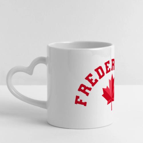 Fredericton with maple leaf - Mug with Heart Handle