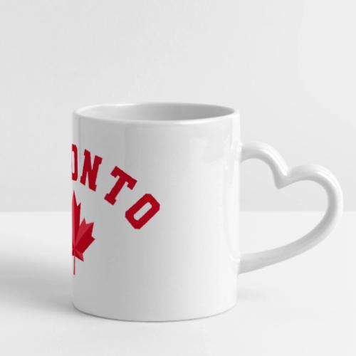 Toronto with maple leaf - Mug with Heart Handle