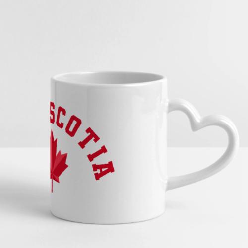 Nova Scotia with maple leaf - Mug with Heart Handle