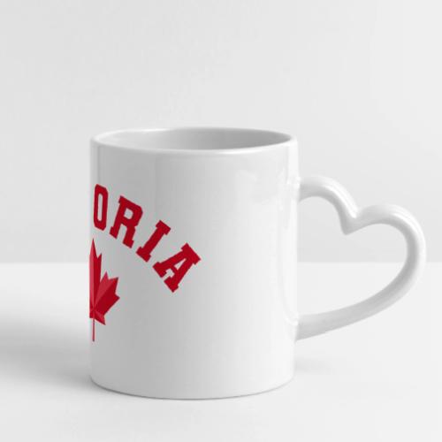 Victoria with maple leaf - Mug with Heart Handle