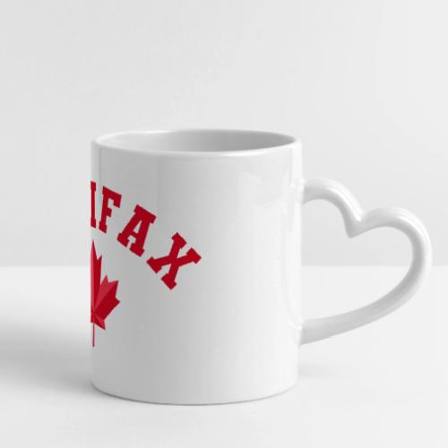 Halifax with maple leaf - Mug with Heart Handle
