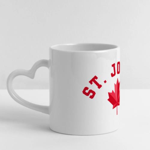 St. John's with maple leaf - Mug with Heart Handle