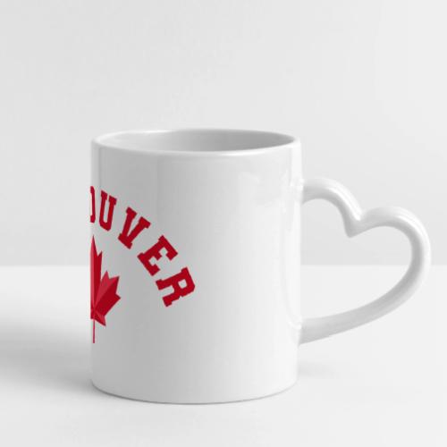 Vancouver with maple leaf - Mug with Heart Handle