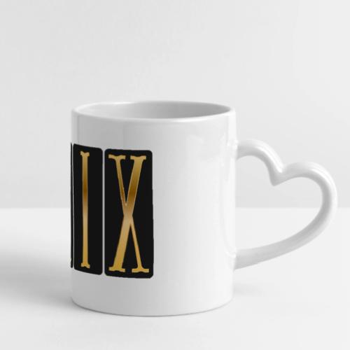 Golden Peace - Mug with Heart Handle
